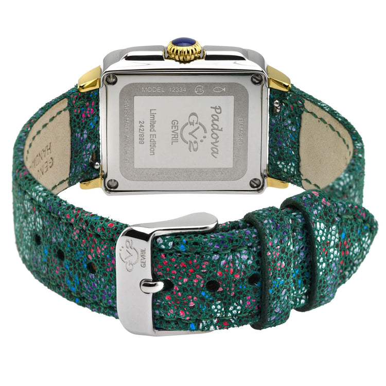 GV2 Women's Padova Gemstone Swiss Diamond Watch
