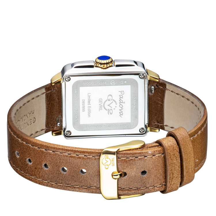 GV2 Women's Padova Gemstone Swiss Diamond Watch