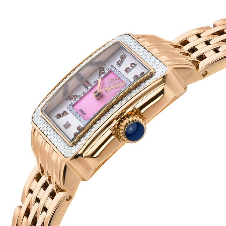 GV2 Women's Padova Gemstone Swiss Diamond Watch