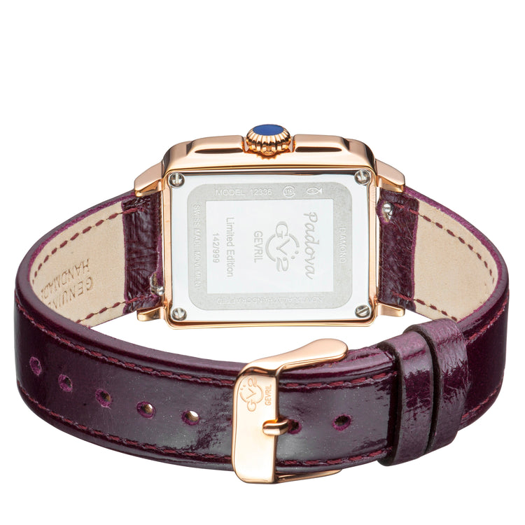 GV2 Women's Padova Gemstone Swiss Diamond Watch
