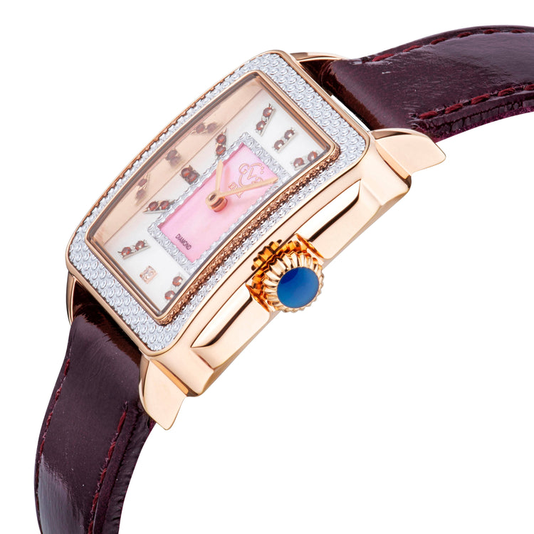 GV2 Women's Padova Gemstone Swiss Diamond Watch