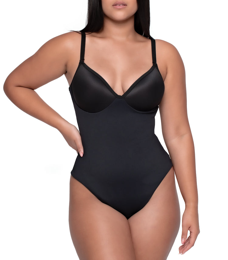 CUPPED FULL BODYSUIT TRIPLE TUMMY LAYER