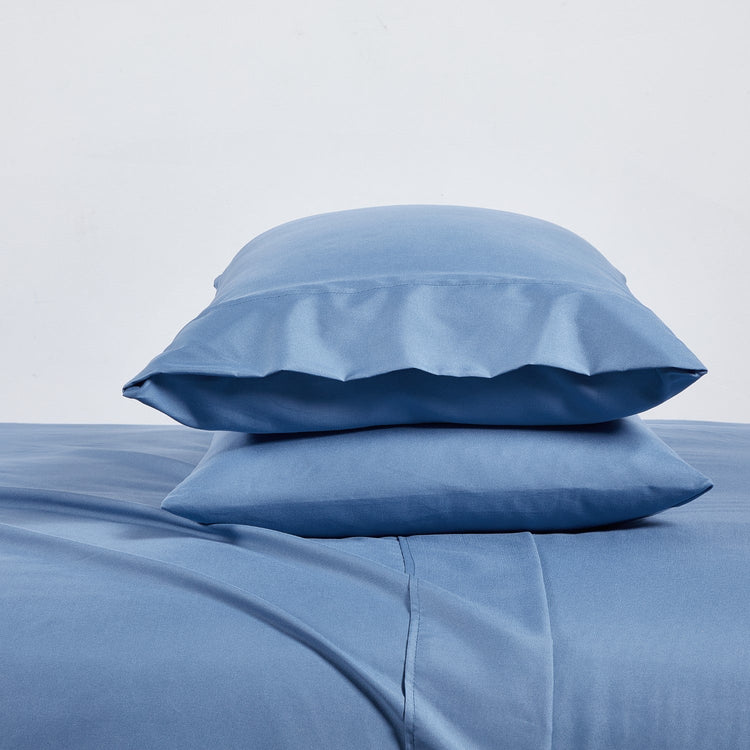Bamboo 2000 Count Sheet Set with SnugGrip - Ocean Blue
