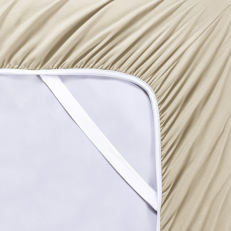 Bamboo 2000 Count Sheet Set with SnugGrip - Warm Taupe