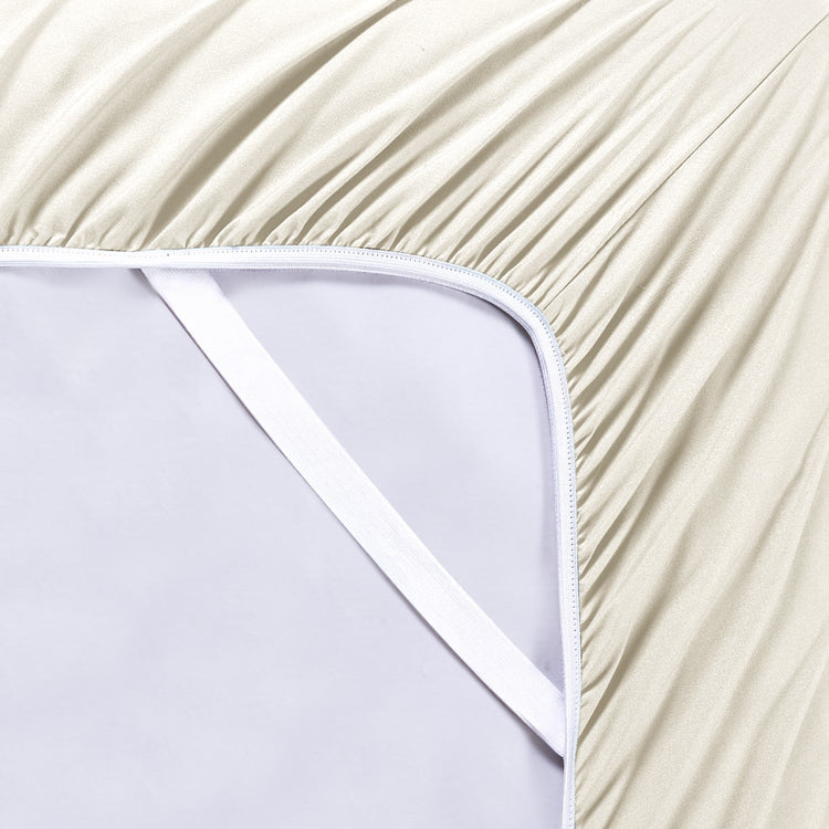 Bamboo 2000 Count Sheet Set with SnugGrip - Cream