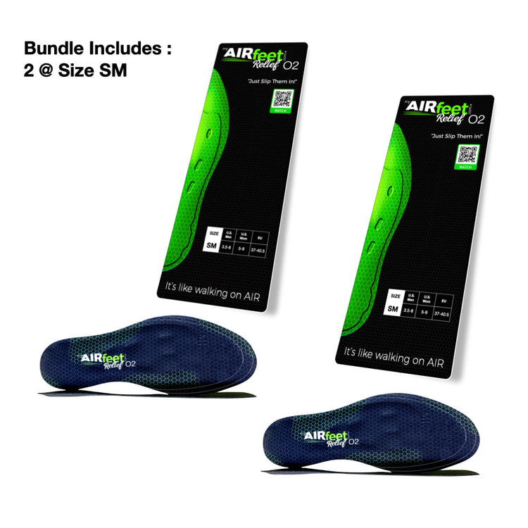 AIRfeet RELIEF O2, 2 Pair Bundle