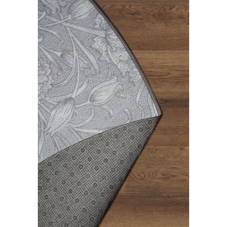 Kalini Floral Grey Washable Rug