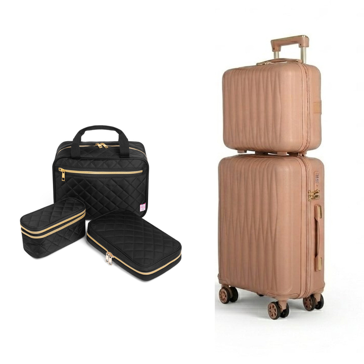 Travel Trio + 2-Piece Carry-On Luggage Set