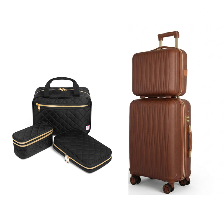 Travel Trio + 2-Piece Carry-On Luggage Set