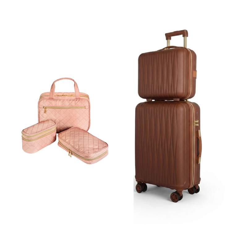 Travel Trio + 2-Piece Carry-On Luggage Set