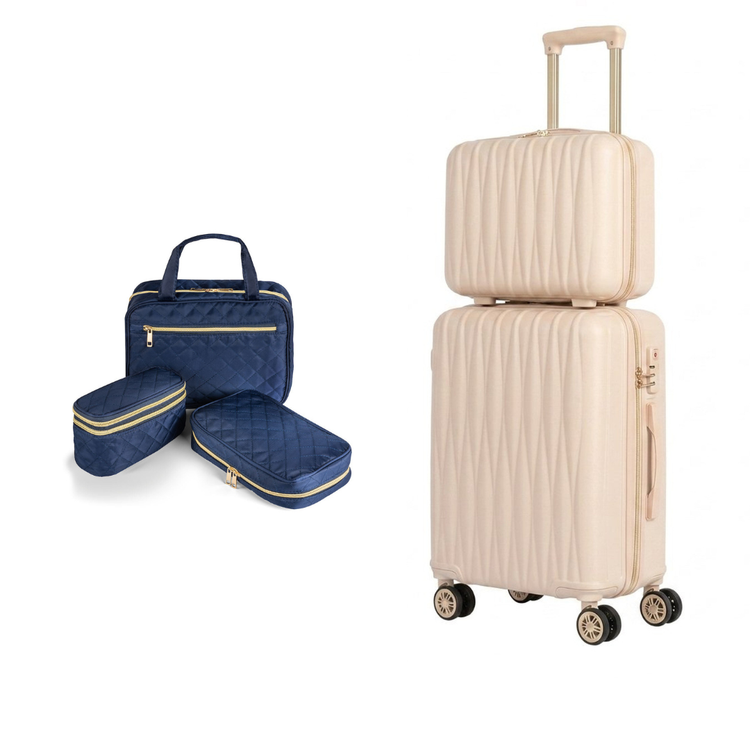 Travel Trio + 2-Piece Carry-On Luggage Set