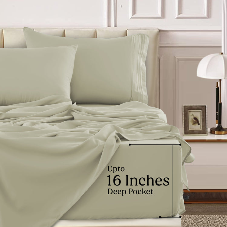 1800 Series Premium Sheets Set - Taupe
