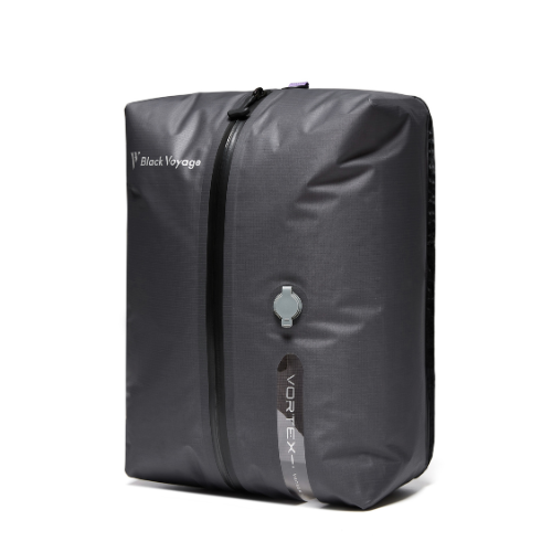 Black backpack with Vortex logo on a white background
