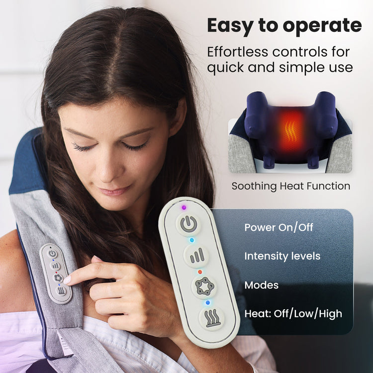MIKO Shiatsu Neck & Shoulder Massager with App Controls // WAVE