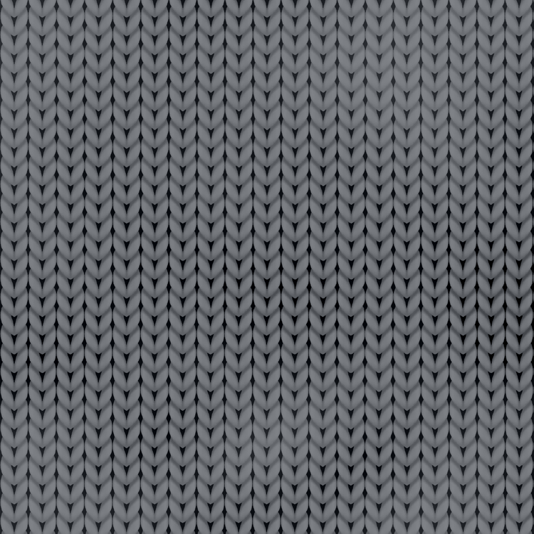 Close-up of gray knitted fabric texture