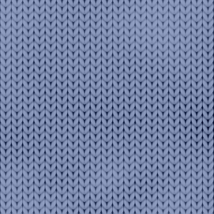 Close-up of a blue knitted fabric texture