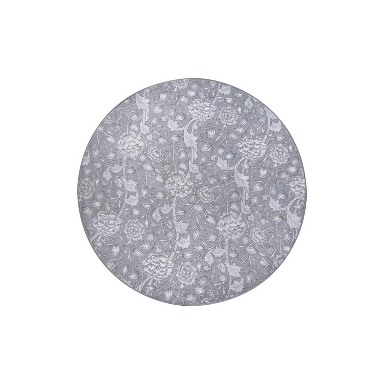 Kalini Floral Grey Washable Rug