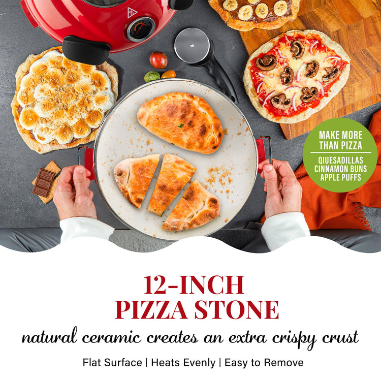Granitestone Piezano Countertop Pizza Oven Bundle with Carrying Case