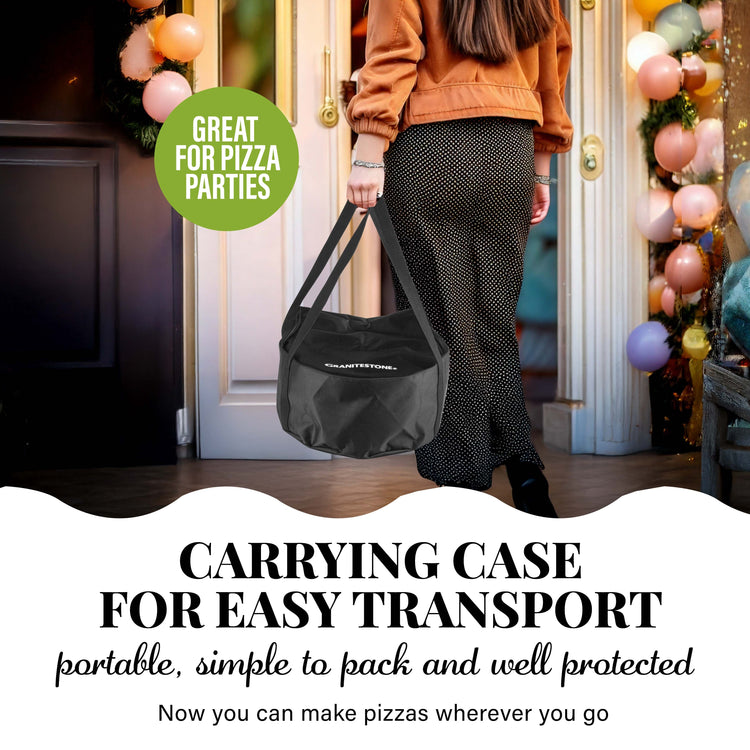 Granitestone Piezano Countertop Pizza Oven Bundle with Carrying Case