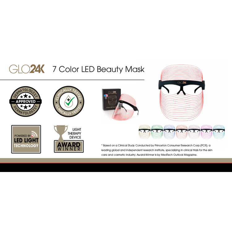 GLO24K 7 Color LED Beauty Mask