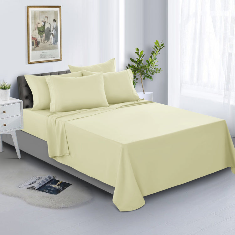 1800 Series Premium Sheets Set - Vanilla