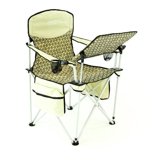 SPECIAL OFFER iChair Folding Wine Chair with Adjustable Table - Earth Diamond