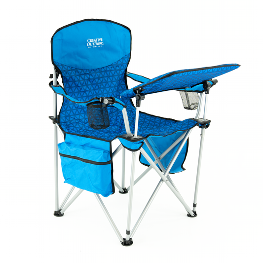 SPECIAL OFFER iChair Folding Wine Chair with Adjustable Table - Ocean Diamond