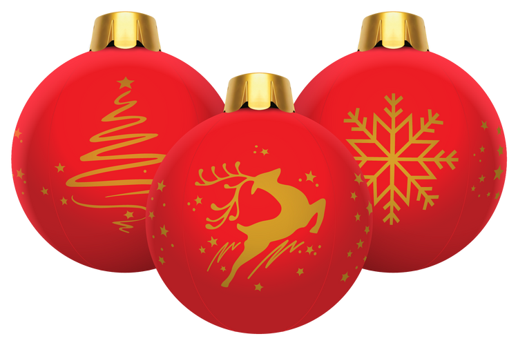 32” Inflatable Holiday Ornaments – Assorted 3 Pack