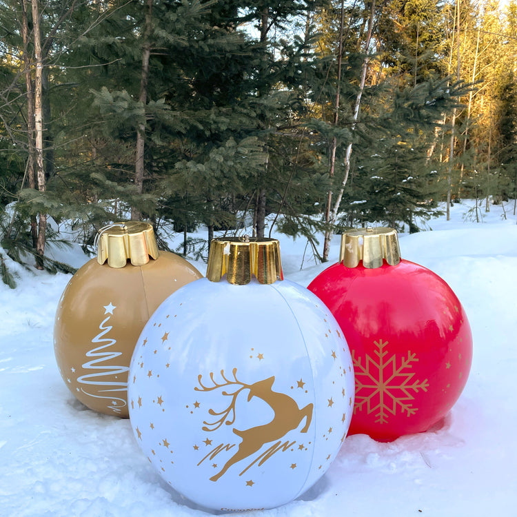 32” Inflatable Holiday Ornaments – Assorted 3 Pack