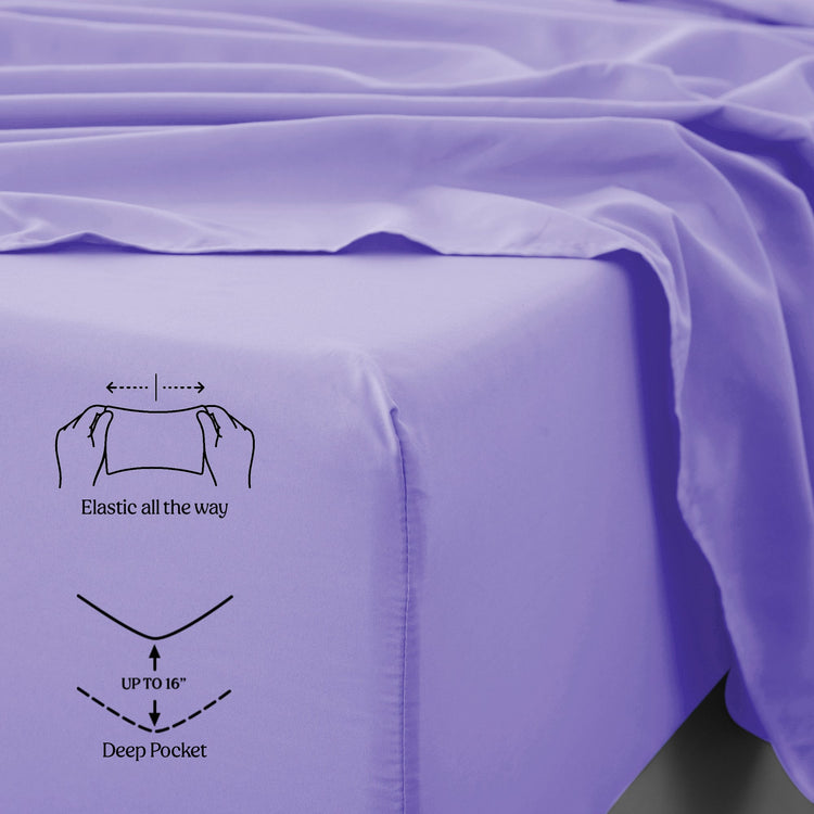 1800 Series Premium Sheets Set - Lavender