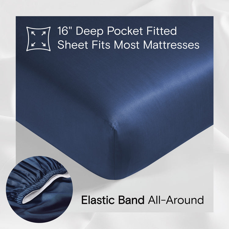 Organic Bamboo Sheet Set - Sapphire