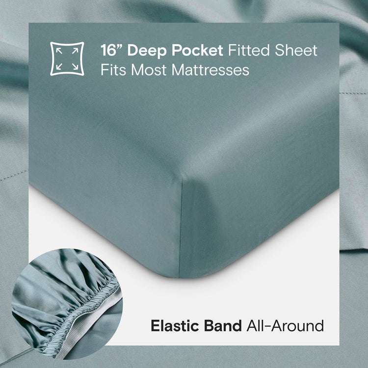 Organic Bamboo Sheet Set - Teal