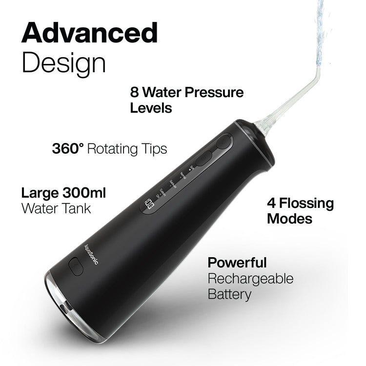 AquaSonic Elite Flosser - Rechargeable Water Flosser with 4 Tips