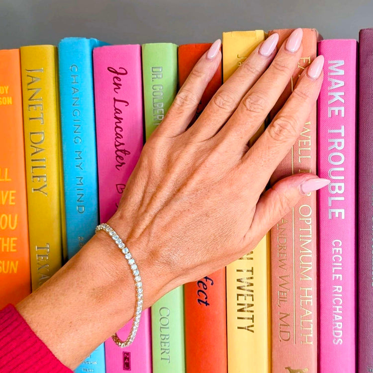 3mm Tennis Bracelet, Gold Br