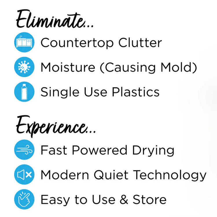 List of benefits on a white background with icons and text.