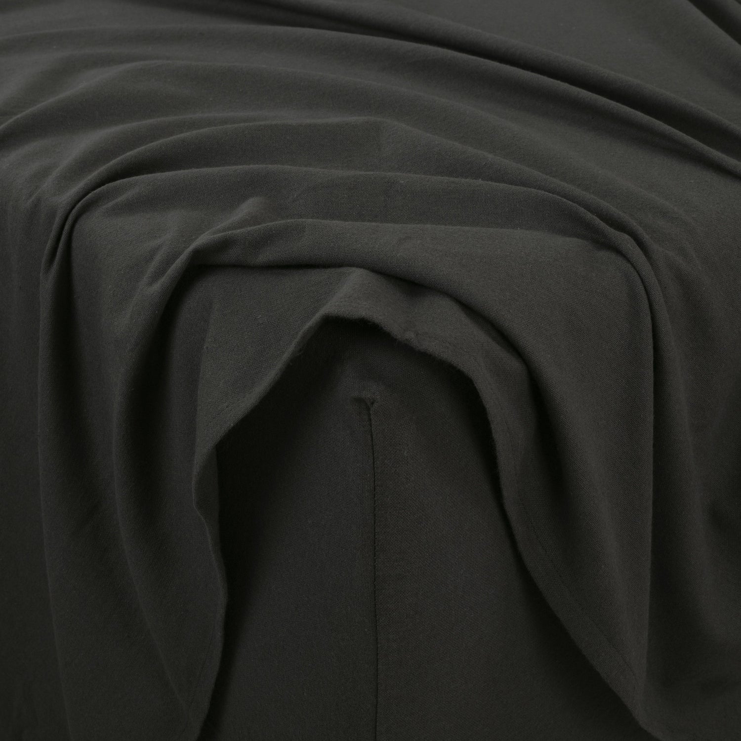Dark gray fabric with folds
