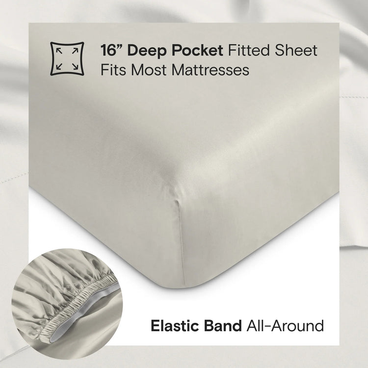 Organic Bamboo Sheet Set - Fog