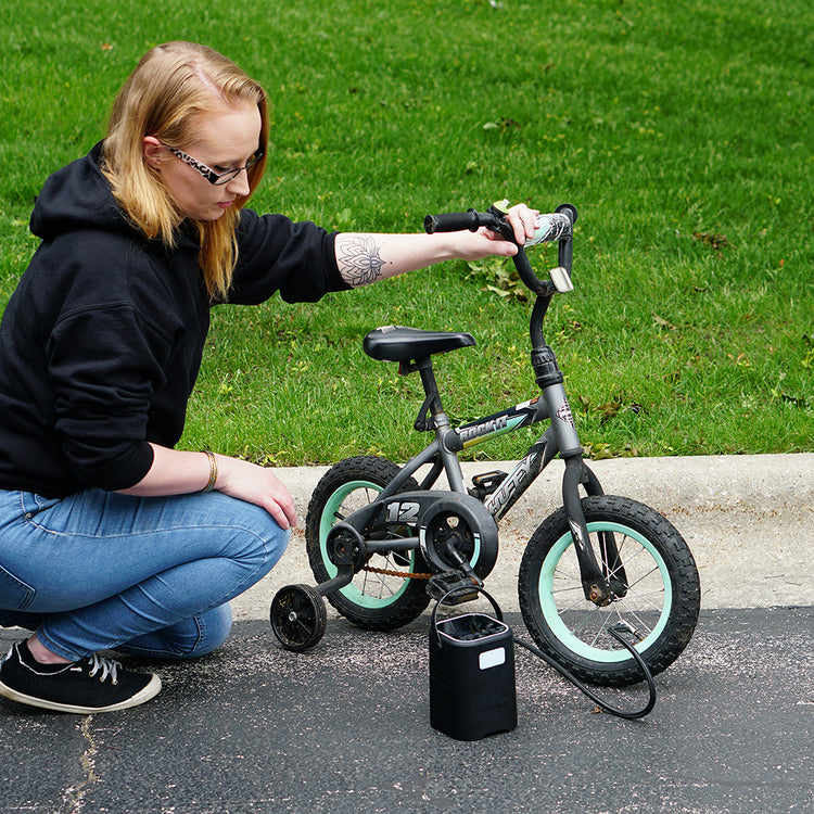 NeverGoFlat - Portable Air Compressor, Power Bank & Flashlight