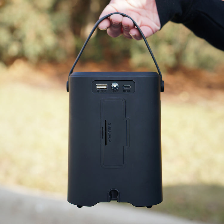 NeverGoFlat - Portable Air Compressor, Power Bank & Flashlight