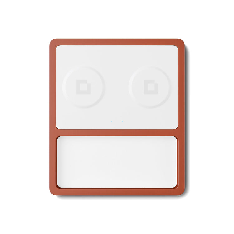 DUO TRAY White - 2-in-1 MagSafe Oak Wireless Charger with USB-C and A Ports Support