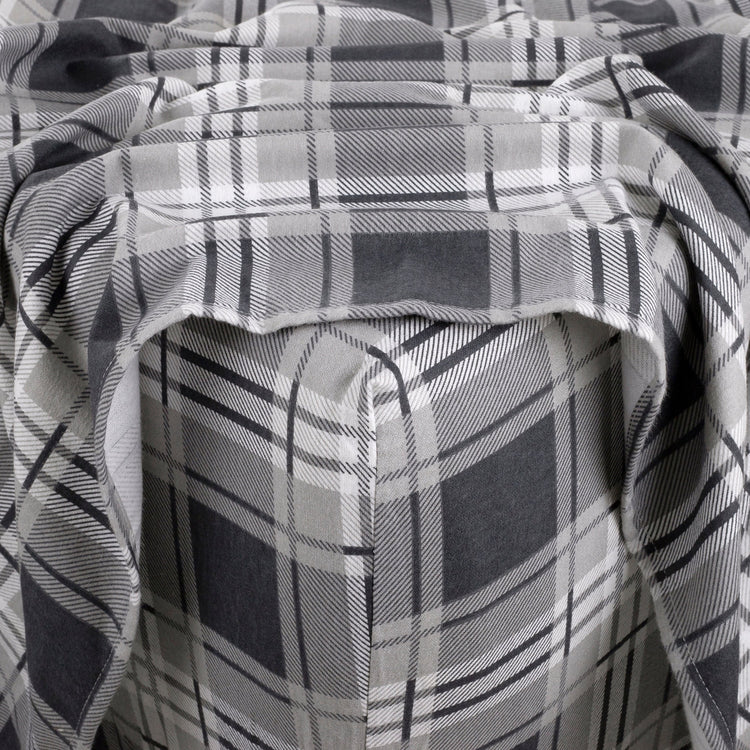 Kathy Ireland 100% Turkish Cotton Flannel Sheet Set - Eden Plaid
