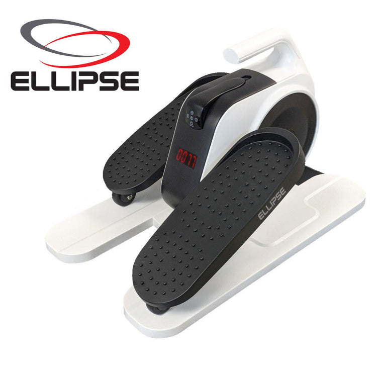 Step machine with digital display on a white background, featuring the ELLIPSE brand.