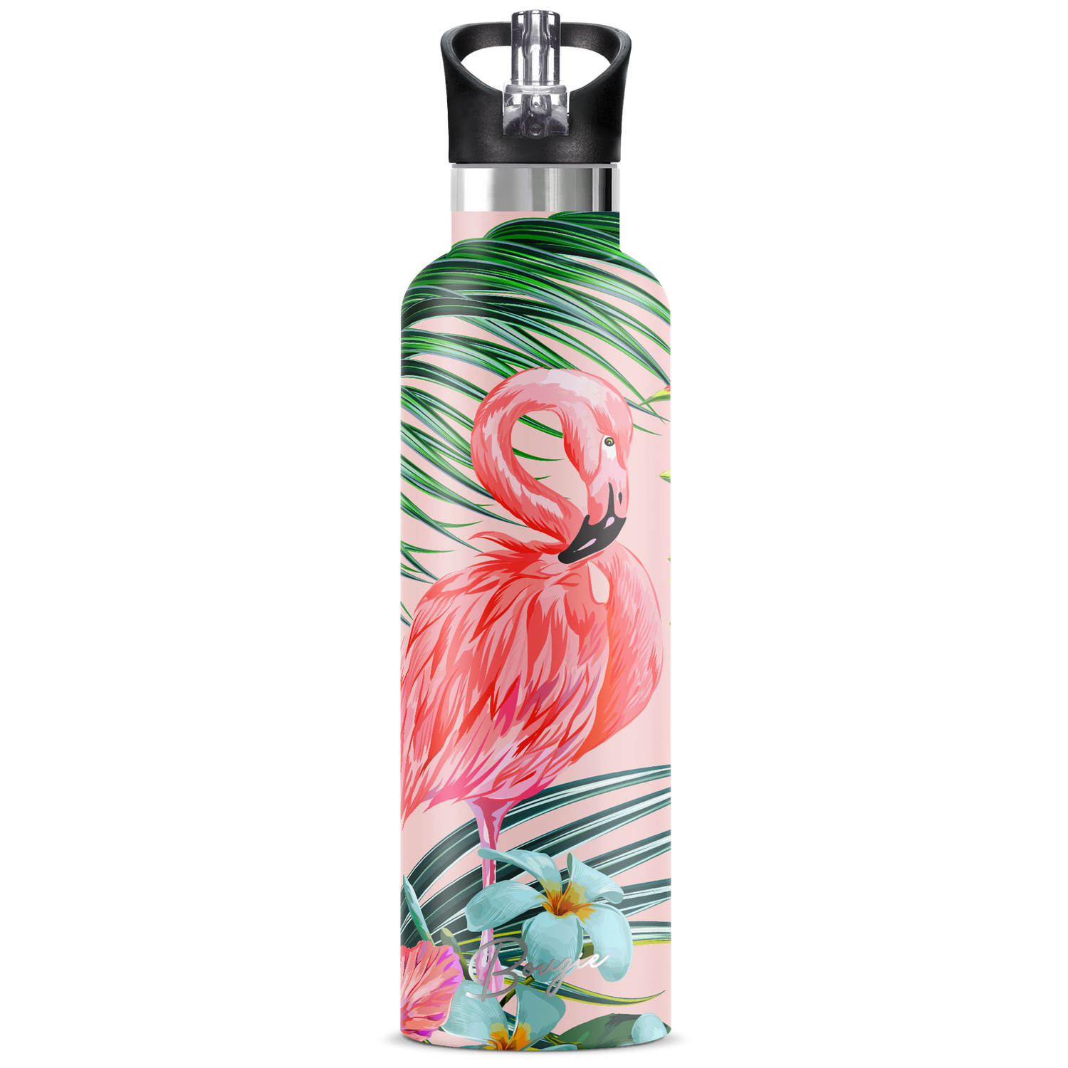 Flamingo | 25oz. Insulated Water Bottle - My Bougie Bottle
