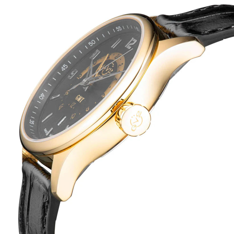 GV2 Mens Giromondo Swiss GMT Watch