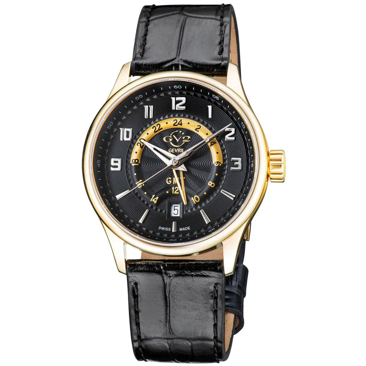 GV2 Mens Giromondo Swiss GMT Watch