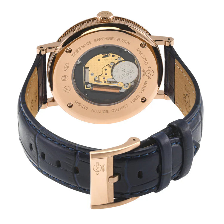 GV2 Men's Maestro Swiss Quartz Watch