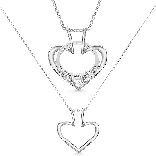 Patented Ring Holder Necklace - Stainless Steel - Silver