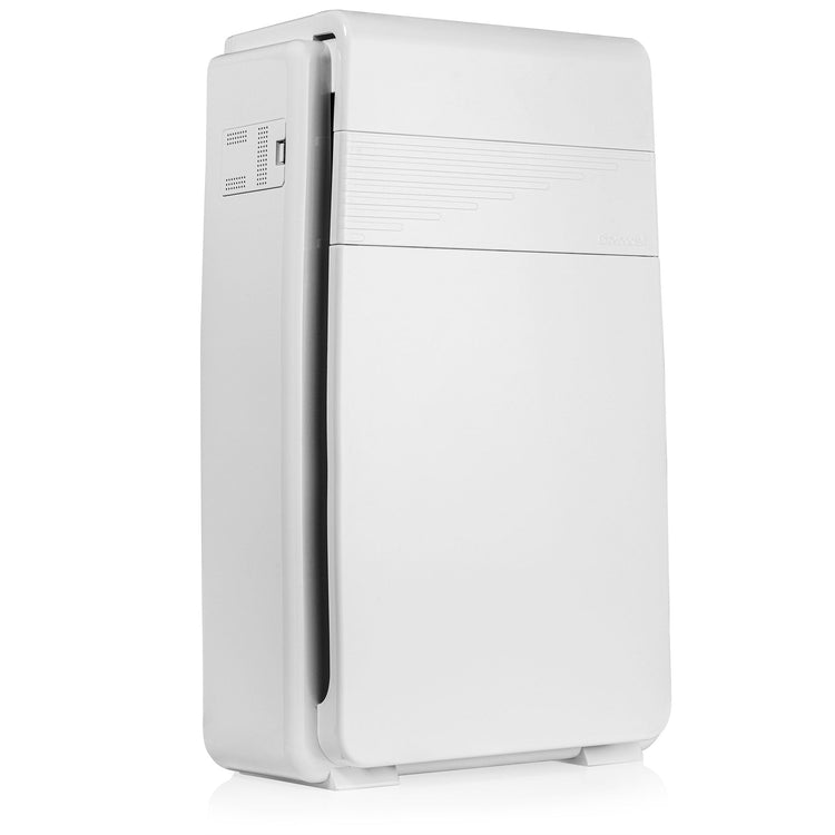 White air purifier on a white background