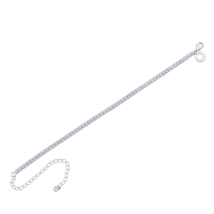 Ice by Jardin Sterling Silver Tennis Bracelet
