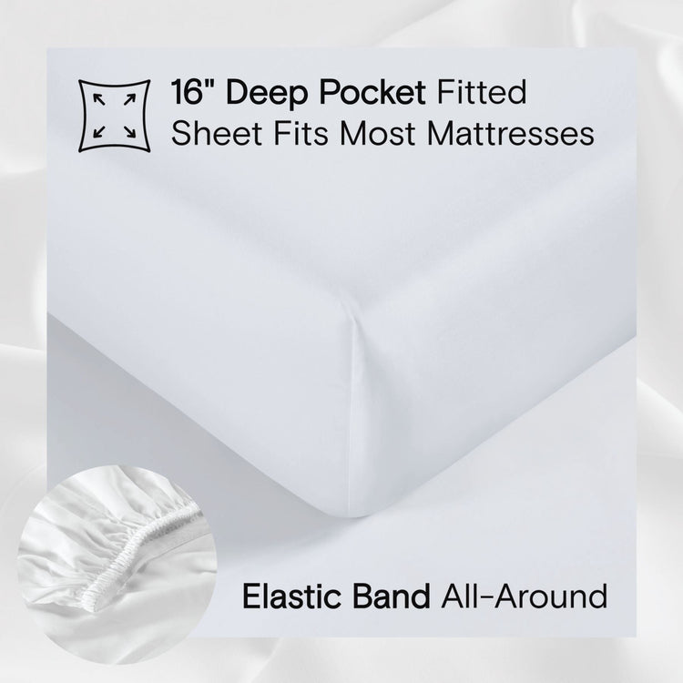 Organic Bamboo Sheet Set - Snow